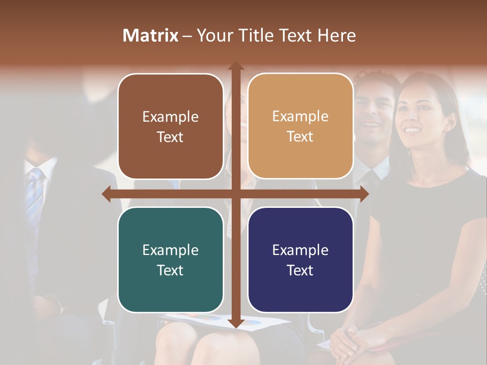 Business Person Name Badge Women PowerPoint Template