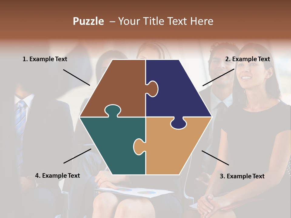 Business Person Name Badge Women PowerPoint Template