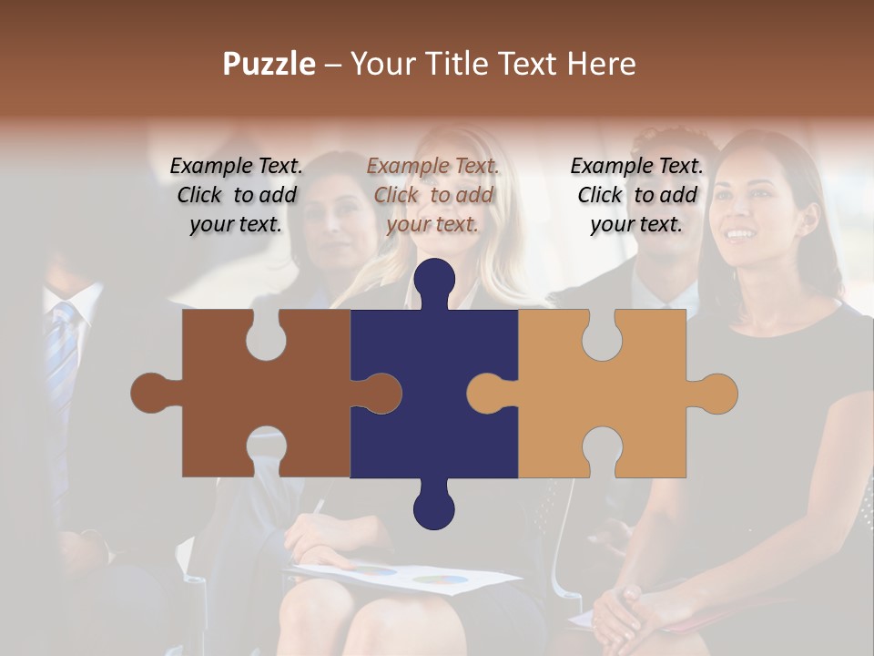 Business Person Name Badge Women PowerPoint Template