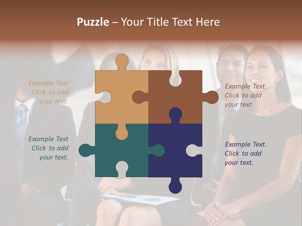 Business Person Name Badge Women PowerPoint Template