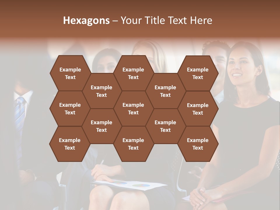 Business Person Name Badge Women PowerPoint Template