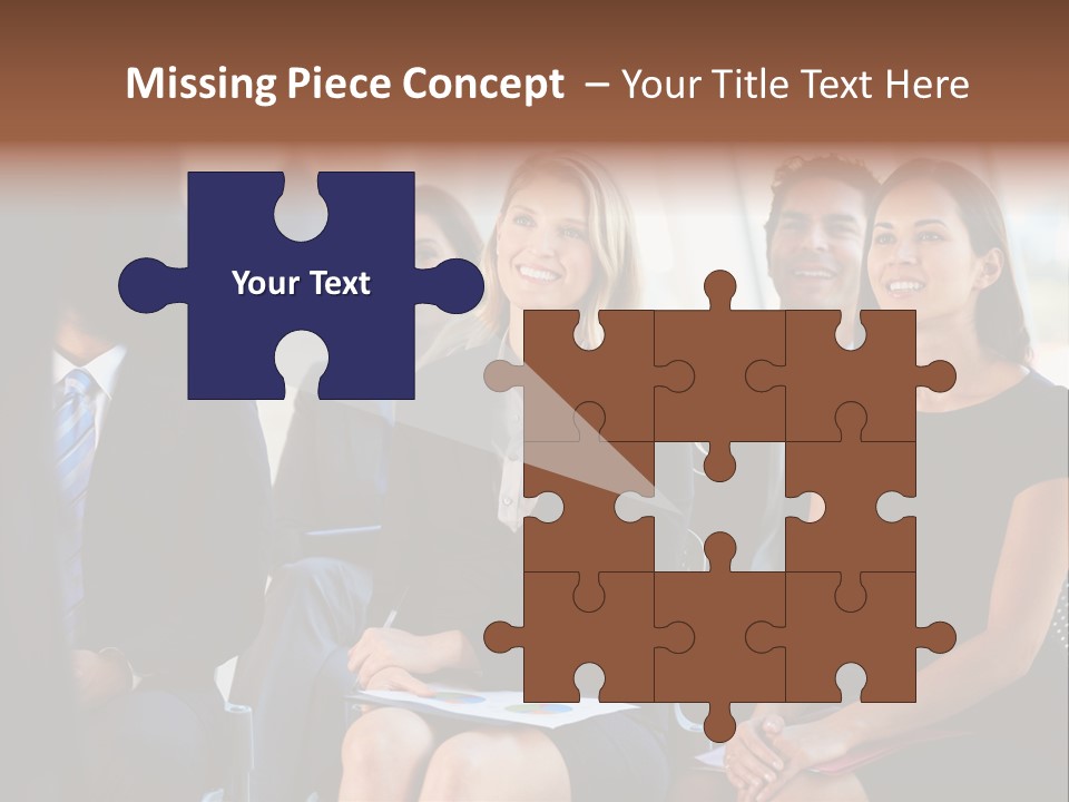 Business Person Name Badge Women PowerPoint Template