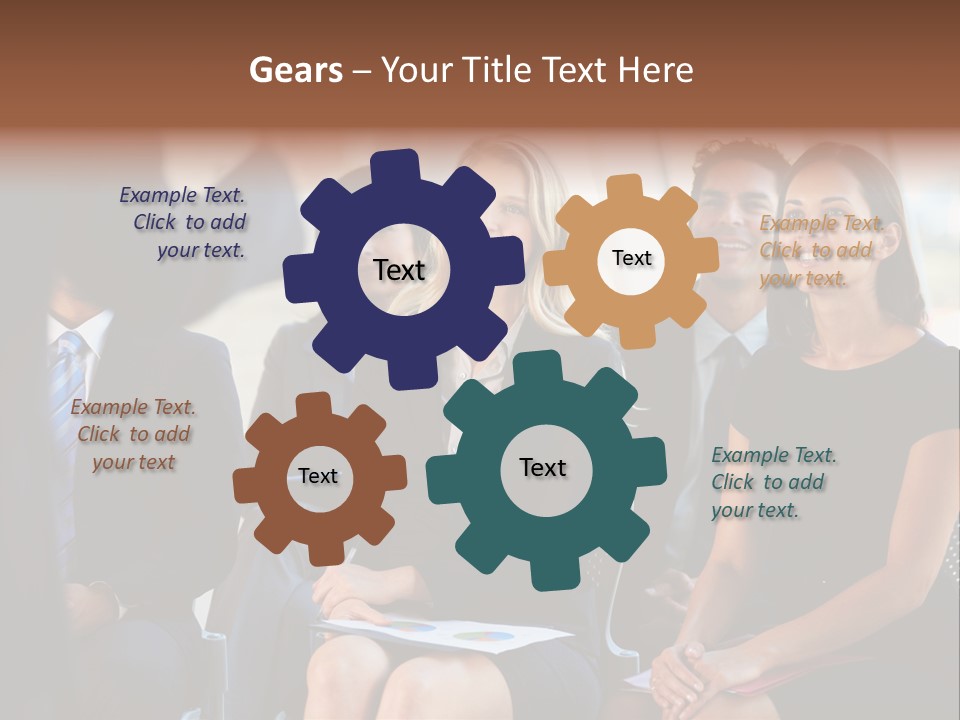 Business Person Name Badge Women PowerPoint Template