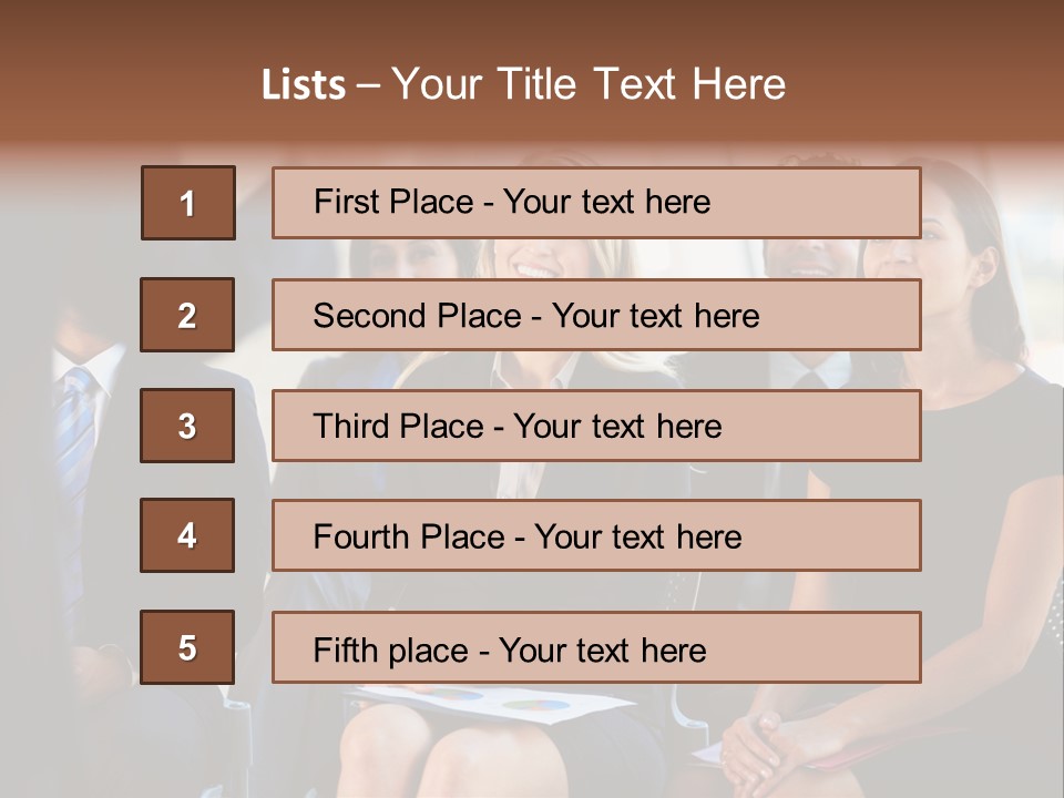 Business Person Name Badge Women PowerPoint Template