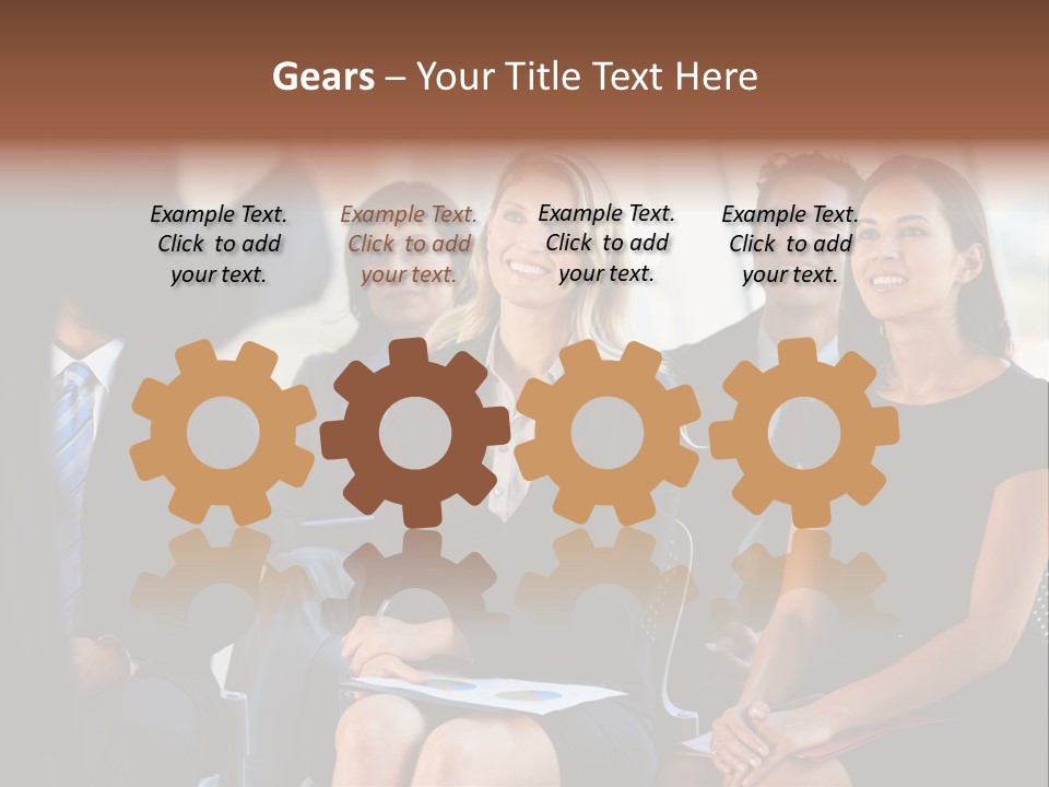 Business Person Name Badge Women PowerPoint Template