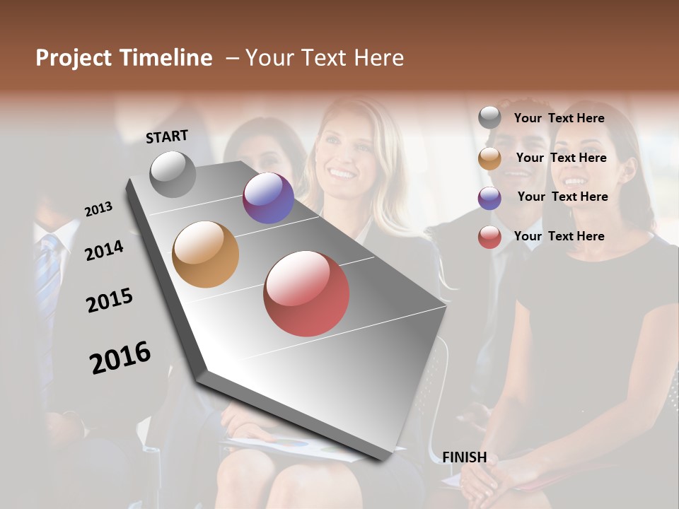 Business Person Name Badge Women PowerPoint Template