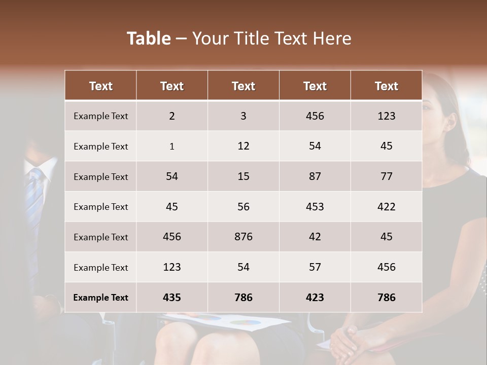 Business Person Name Badge Women PowerPoint Template