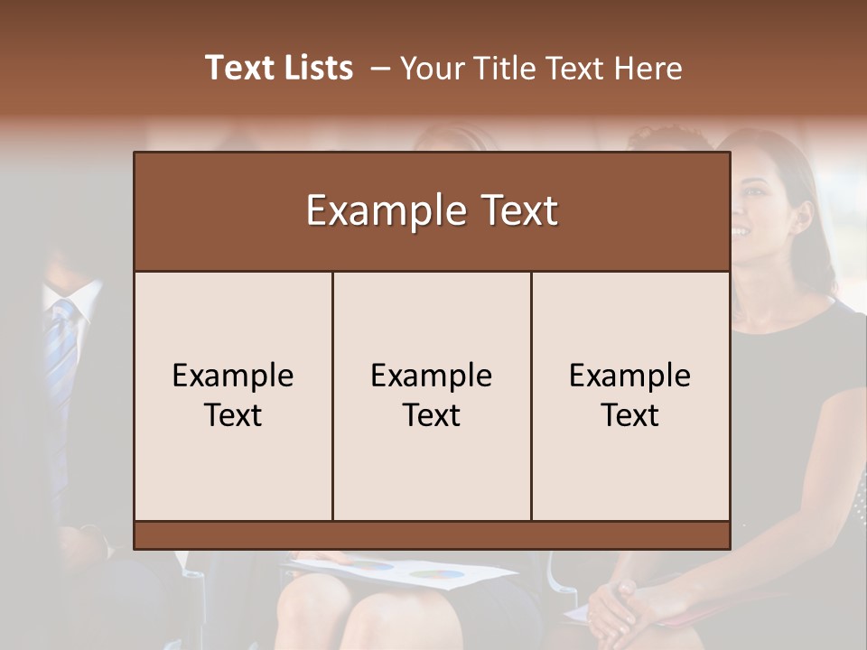 Business Person Name Badge Women PowerPoint Template