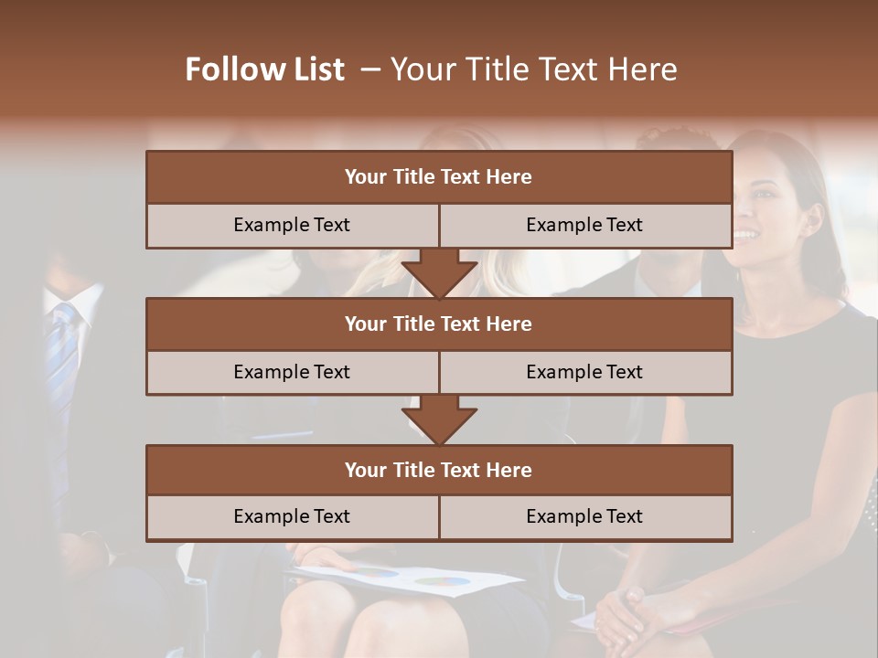 Business Person Name Badge Women PowerPoint Template