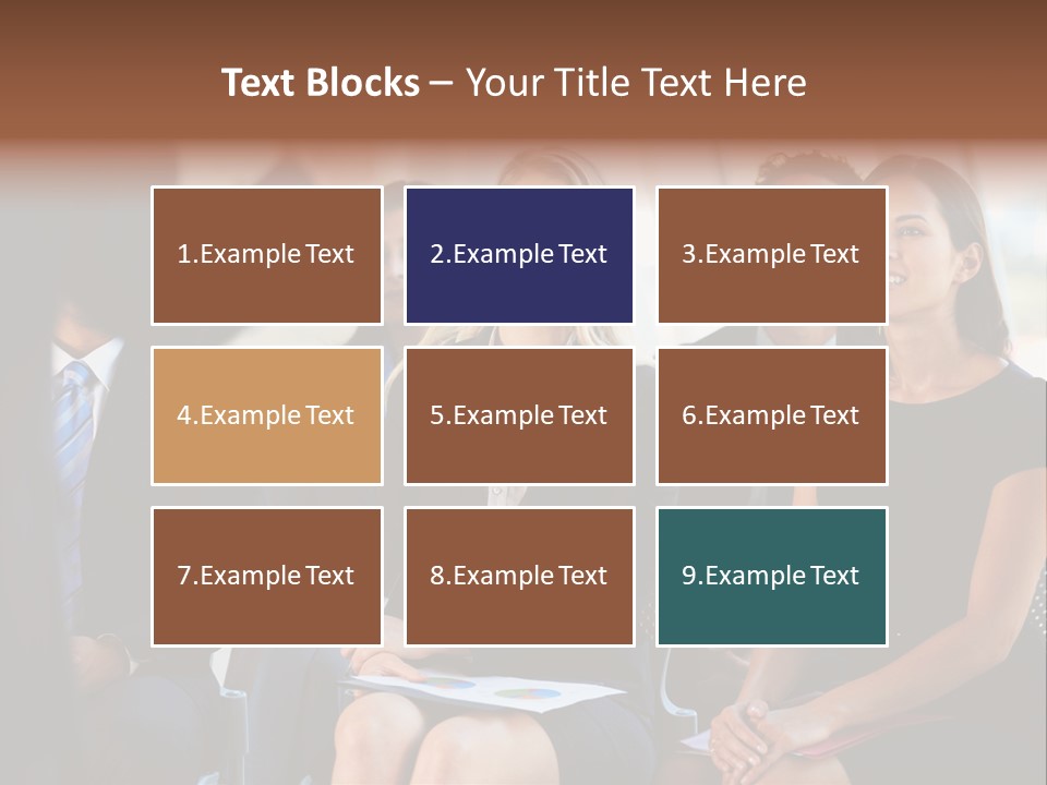 Business Person Name Badge Women PowerPoint Template