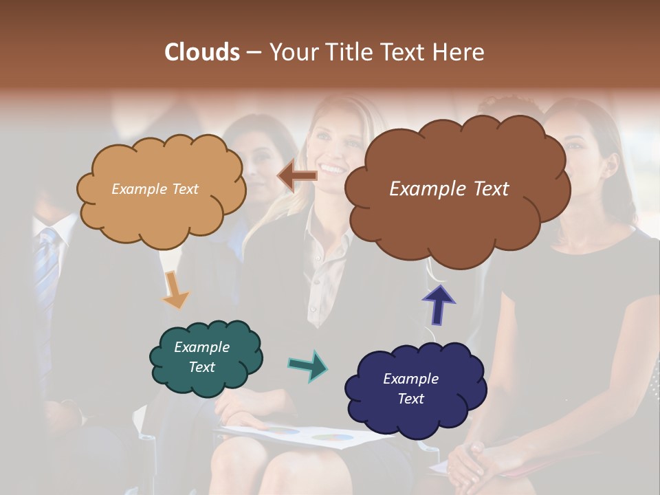 Business Person Name Badge Women PowerPoint Template