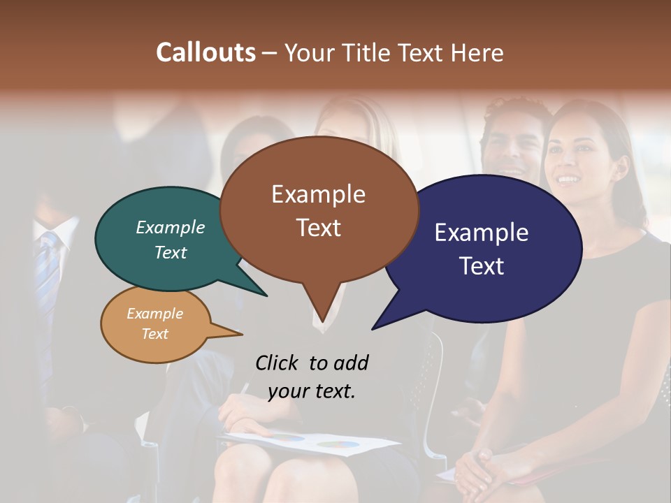 Business Person Name Badge Women PowerPoint Template