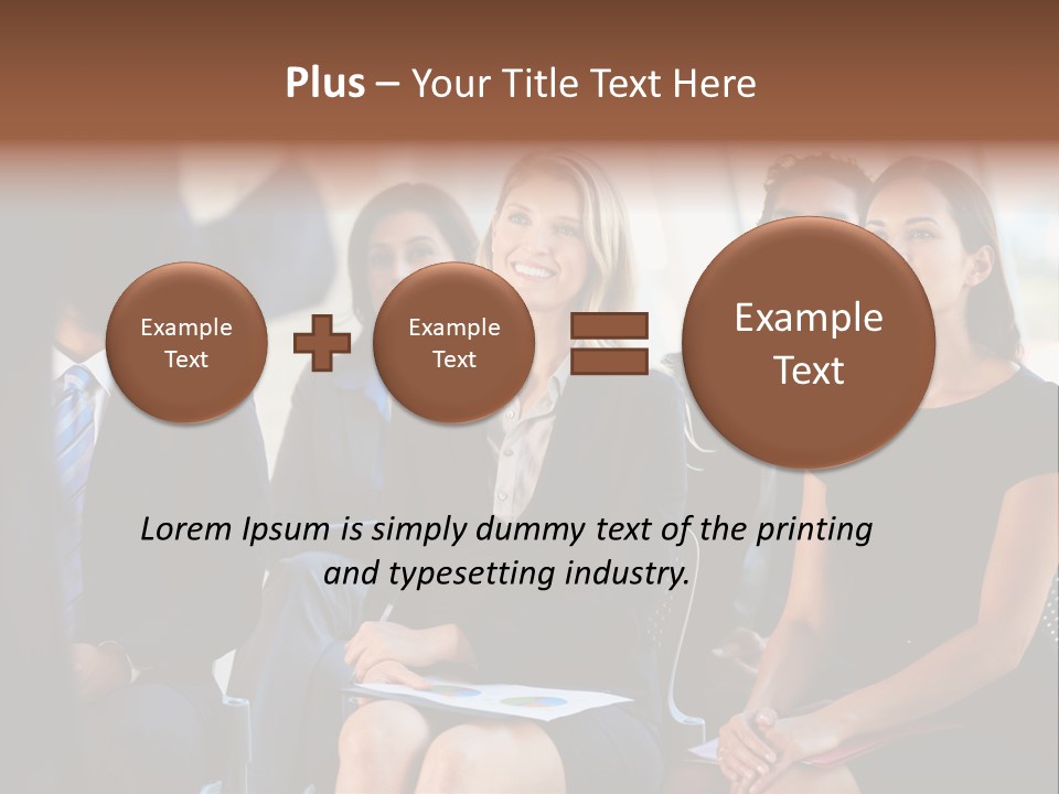 Business Person Name Badge Women PowerPoint Template