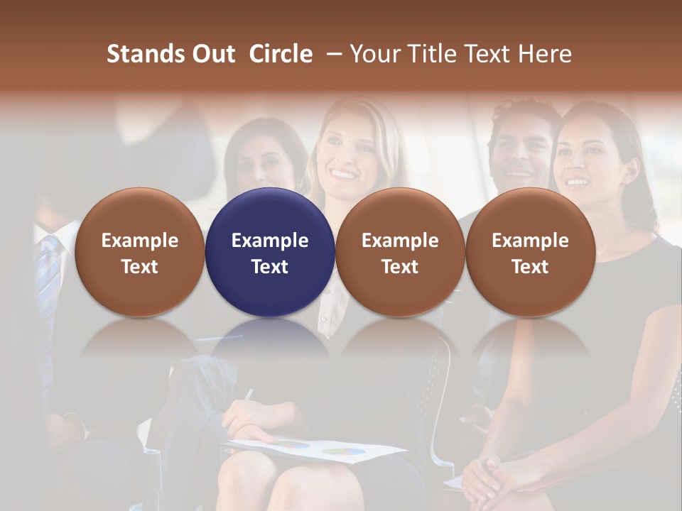 Business Person Name Badge Women PowerPoint Template