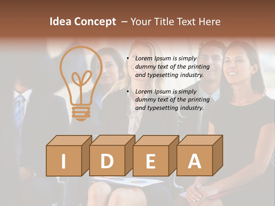 Business Person Name Badge Women PowerPoint Template