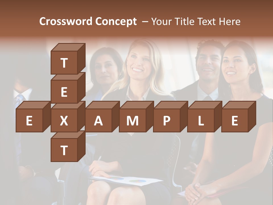 Business Person Name Badge Women PowerPoint Template