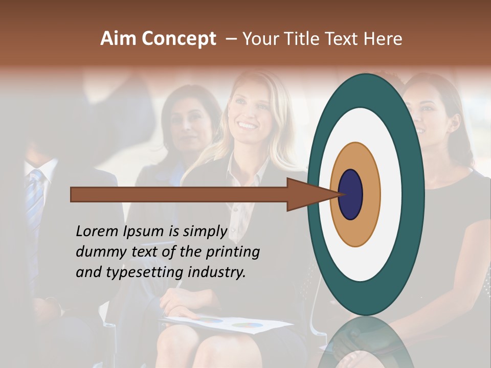 Business Person Name Badge Women PowerPoint Template