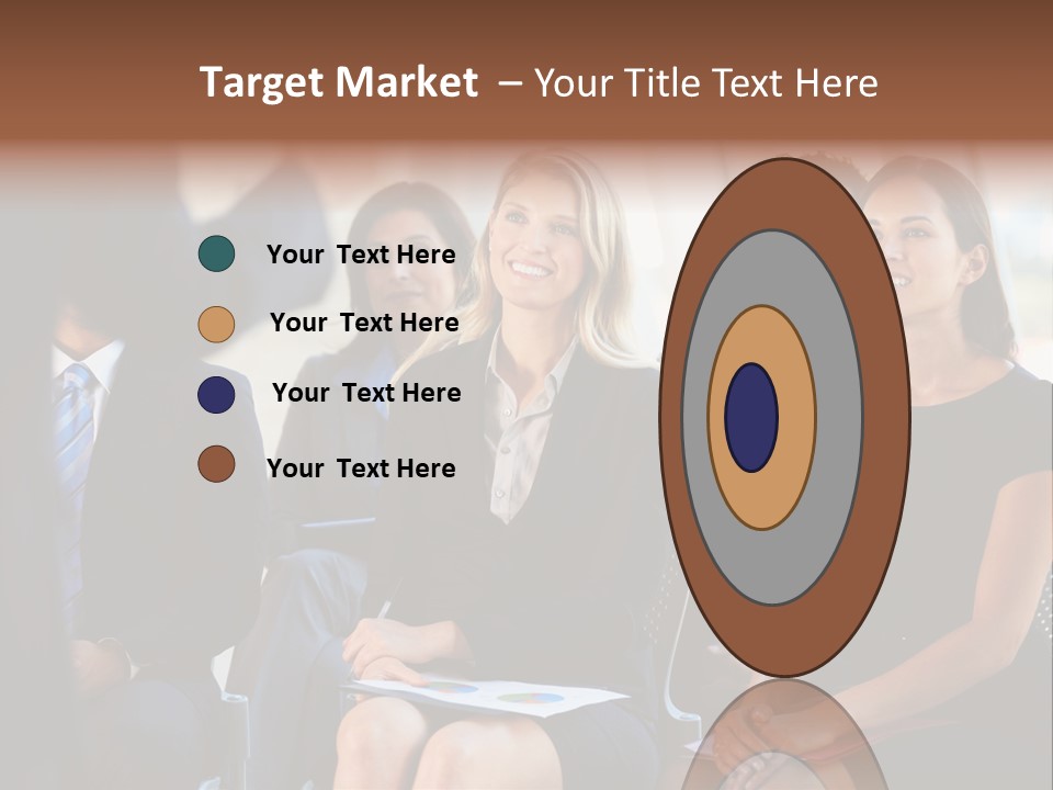 Business Person Name Badge Women PowerPoint Template