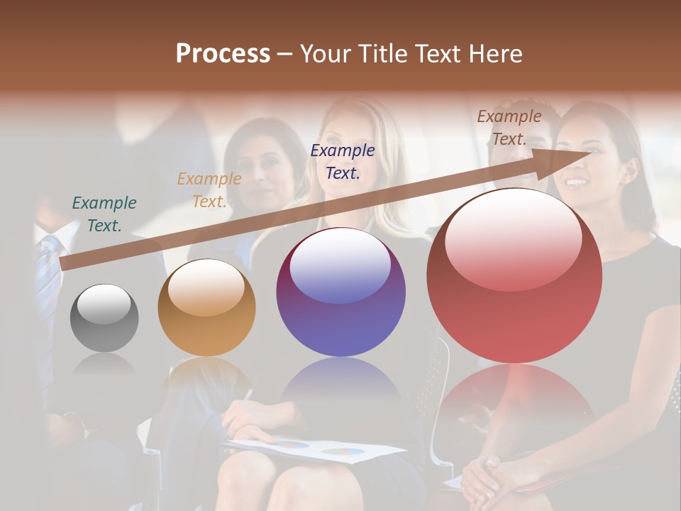 Business Person Name Badge Women PowerPoint Template