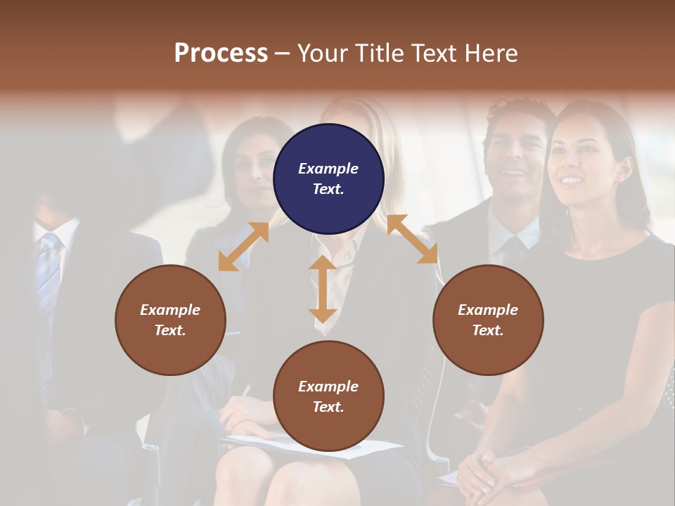 Business Person Name Badge Women PowerPoint Template