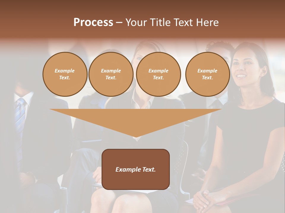 Business Person Name Badge Women PowerPoint Template