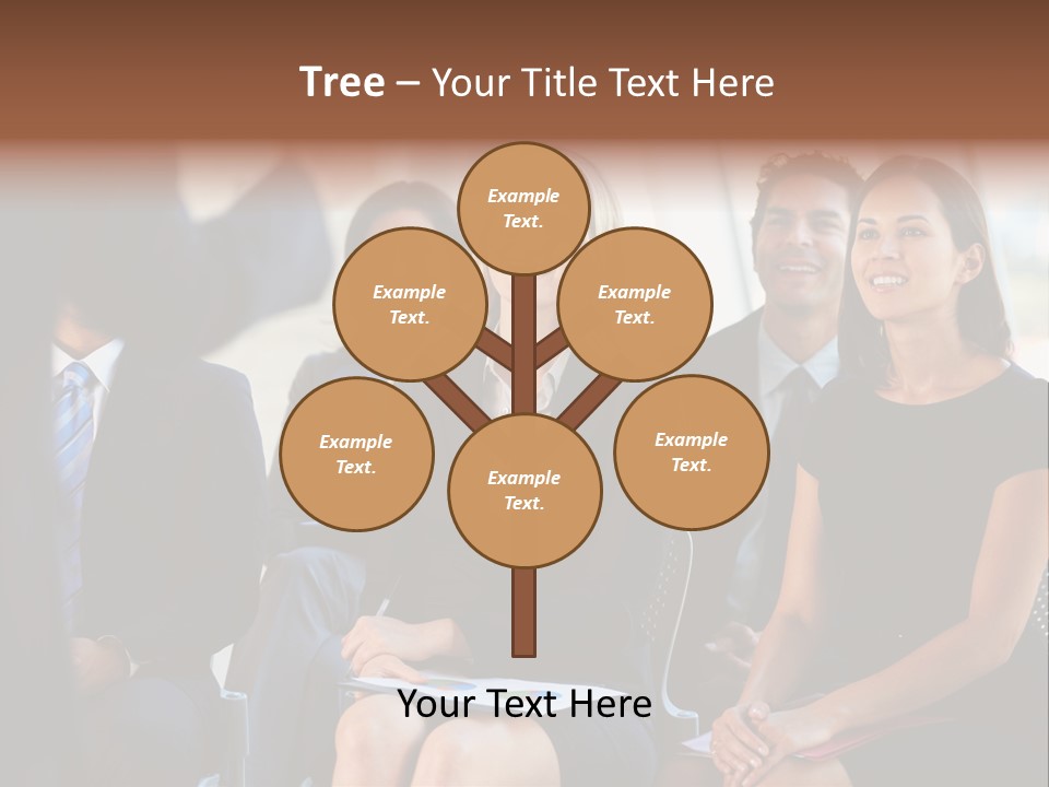 Business Person Name Badge Women PowerPoint Template