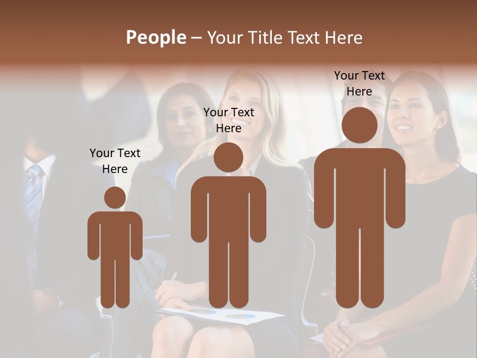 Business Person Name Badge Women PowerPoint Template