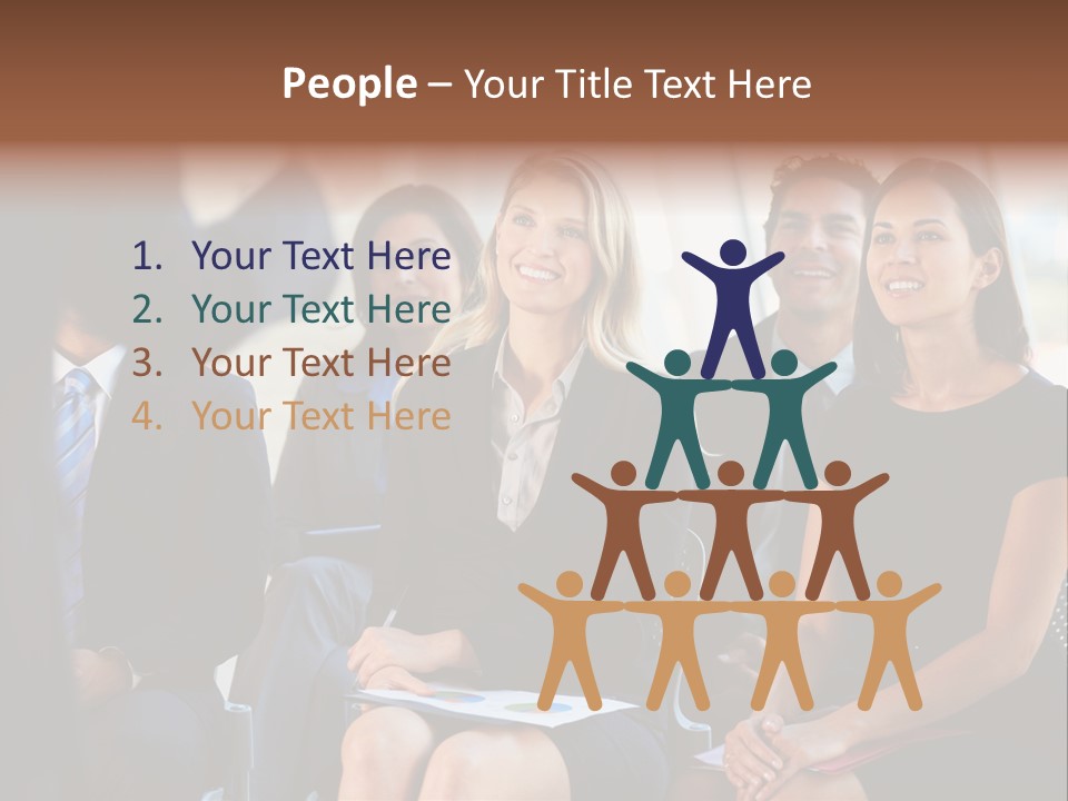 Business Person Name Badge Women PowerPoint Template