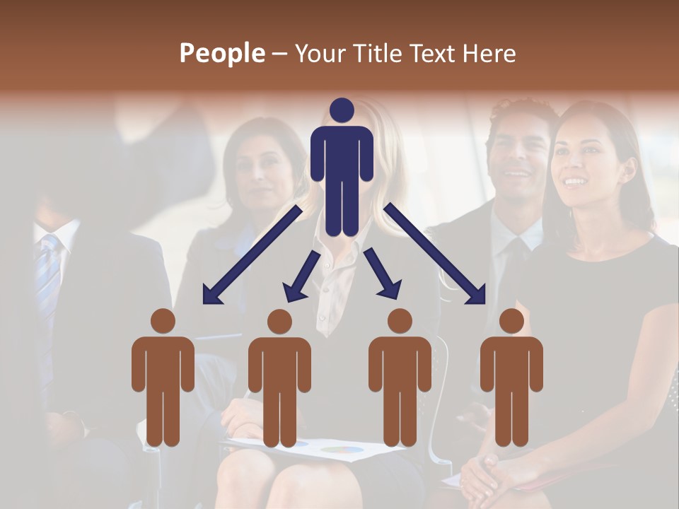 Business Person Name Badge Women PowerPoint Template