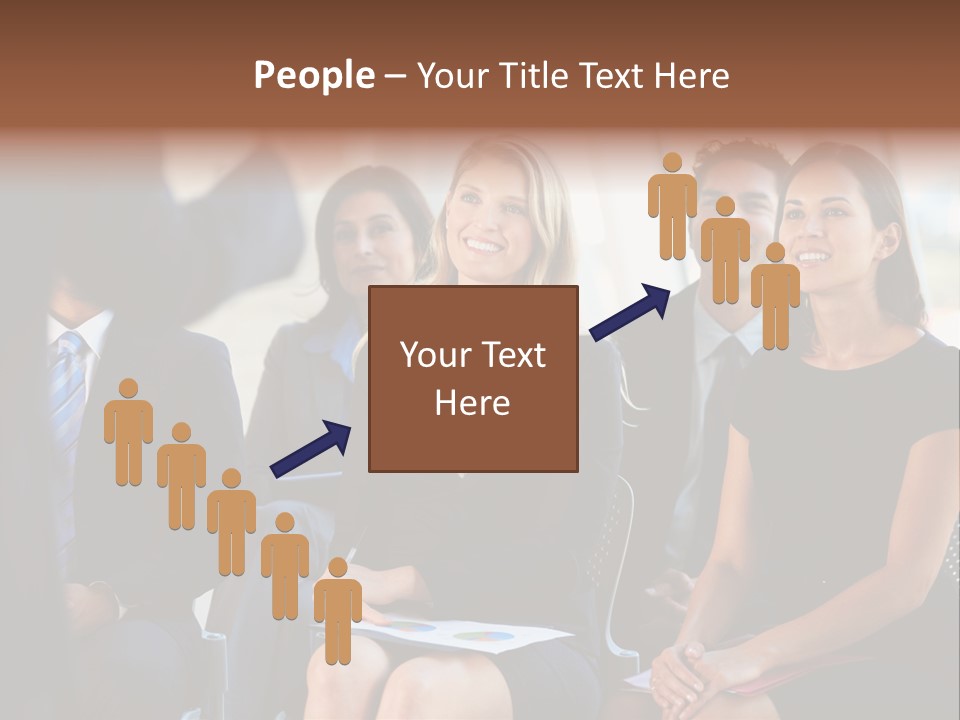 Business Person Name Badge Women PowerPoint Template