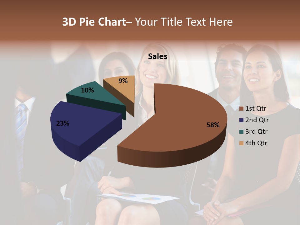 Business Person Name Badge Women PowerPoint Template