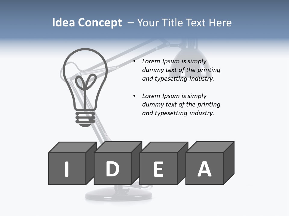 Lamp Background Lightbulb PowerPoint Template