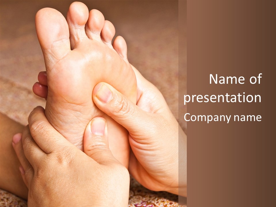 Hand Organic Foot PowerPoint Template