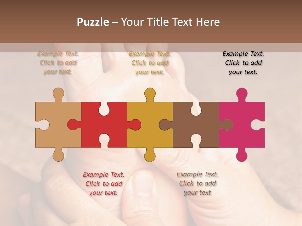 Hand Organic Foot PowerPoint Template