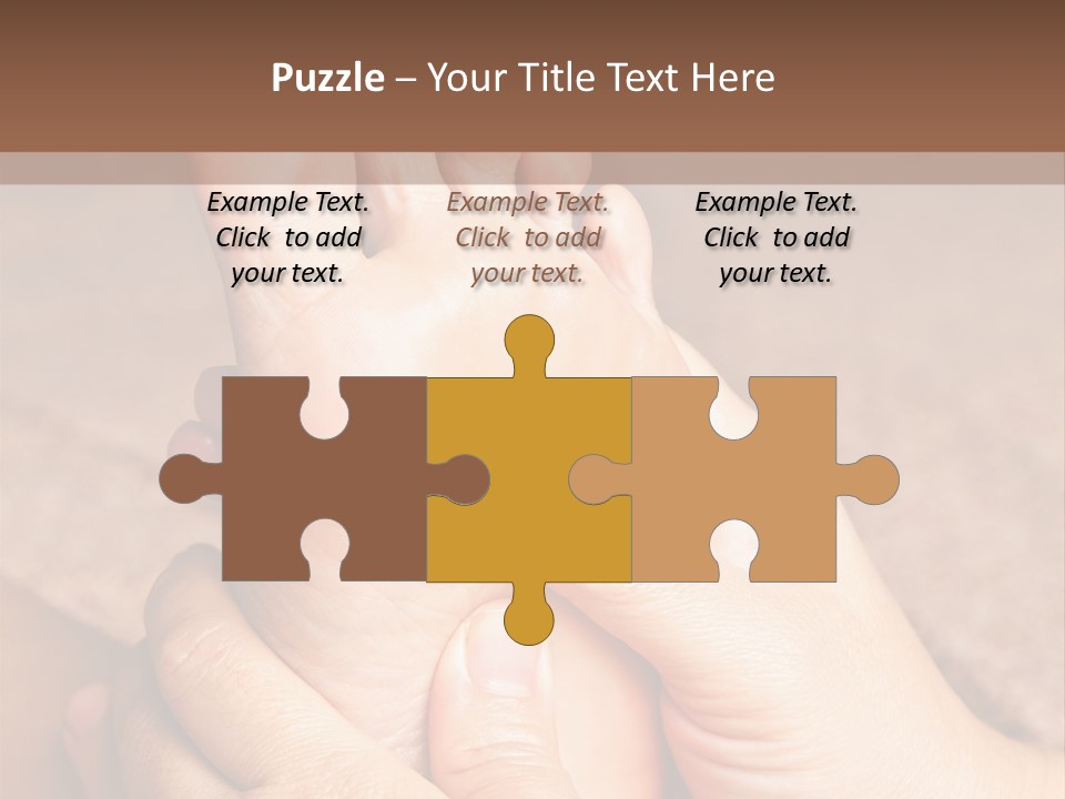 Hand Organic Foot PowerPoint Template