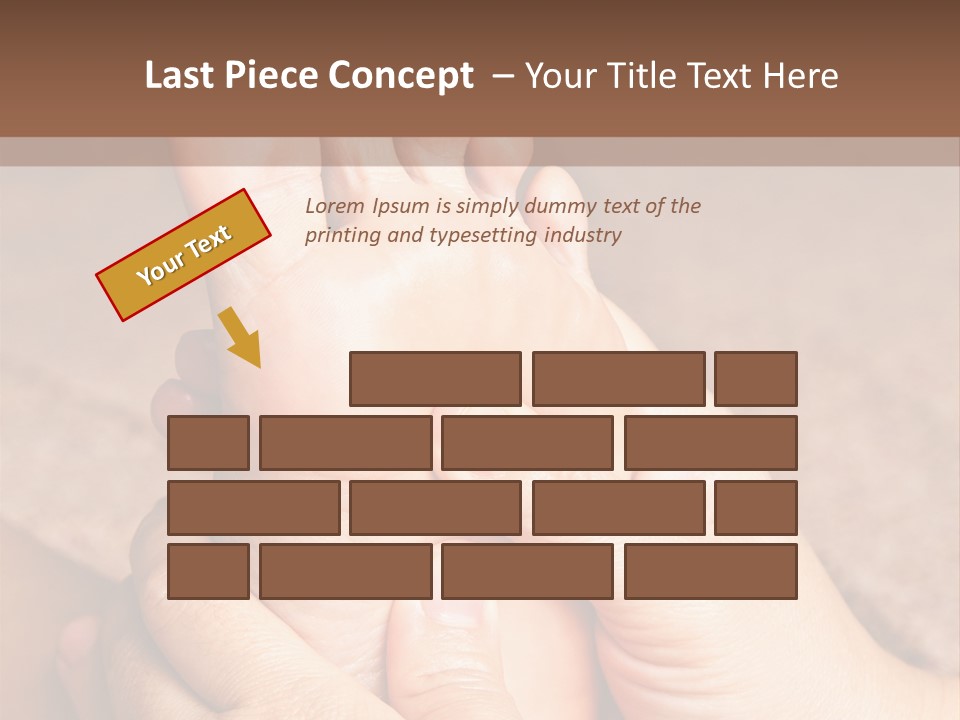 Hand Organic Foot PowerPoint Template