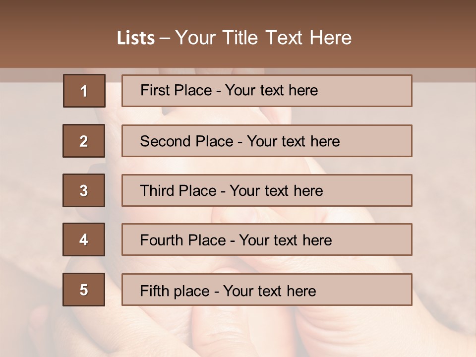 Hand Organic Foot PowerPoint Template