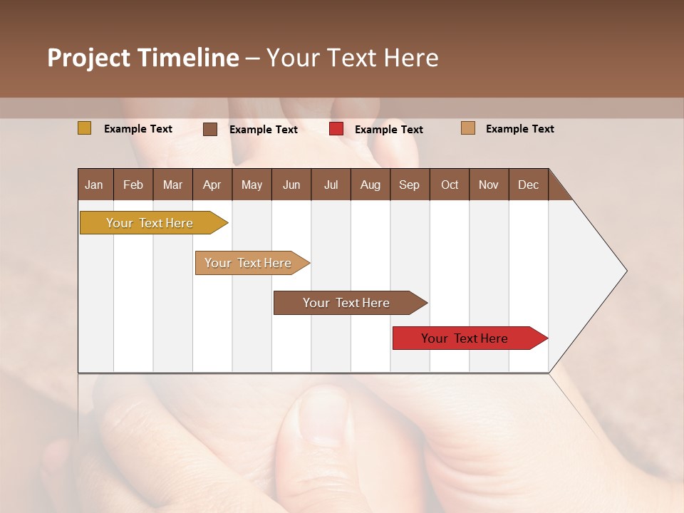 Hand Organic Foot PowerPoint Template