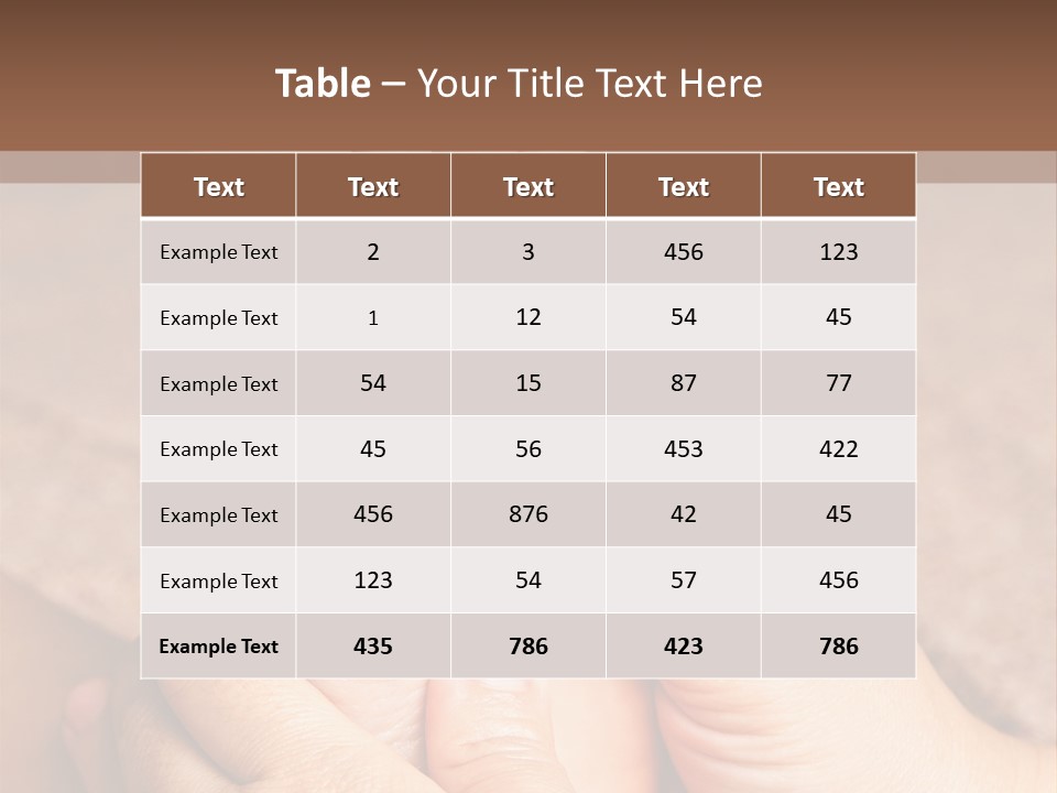 Hand Organic Foot PowerPoint Template