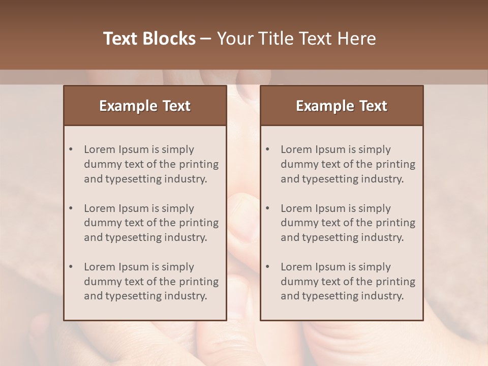 Hand Organic Foot PowerPoint Template