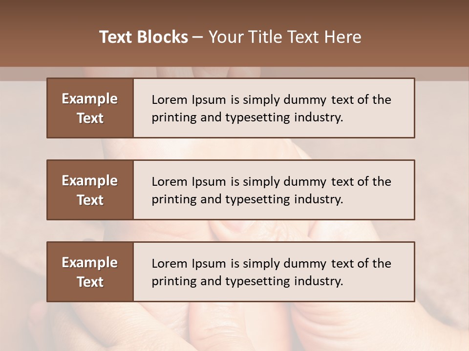 Hand Organic Foot PowerPoint Template