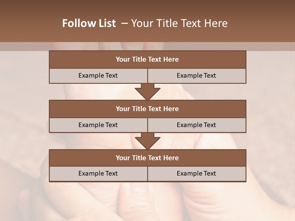 Hand Organic Foot PowerPoint Template
