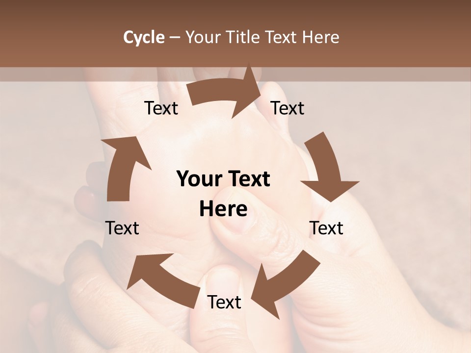 Hand Organic Foot PowerPoint Template