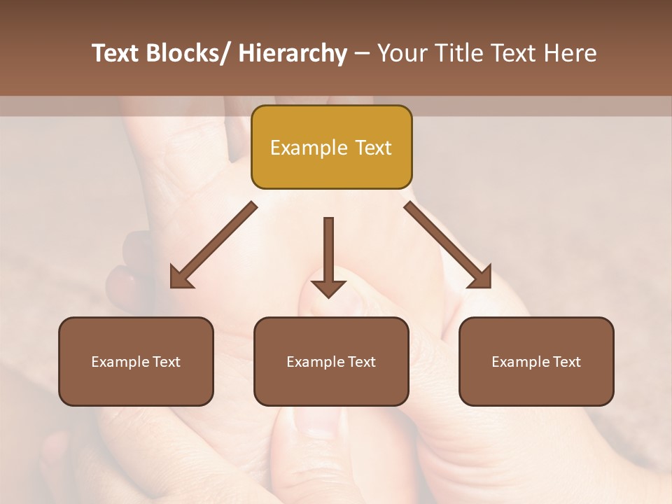 Hand Organic Foot PowerPoint Template
