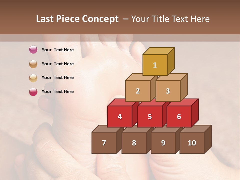 Hand Organic Foot PowerPoint Template