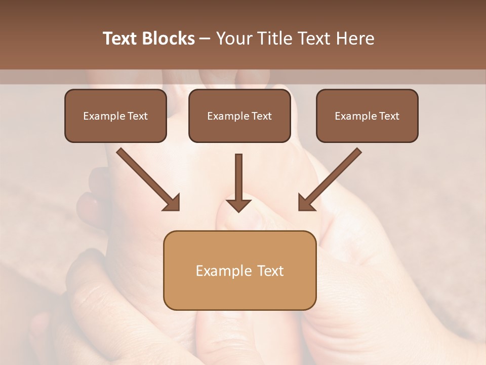 Hand Organic Foot PowerPoint Template