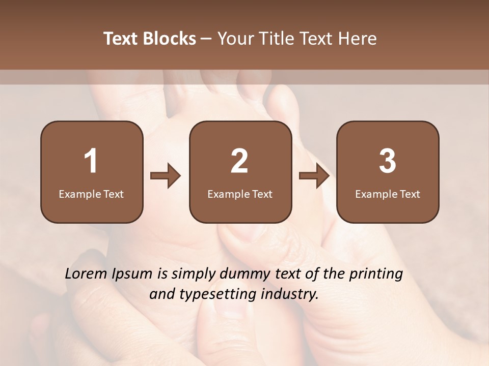 Hand Organic Foot PowerPoint Template