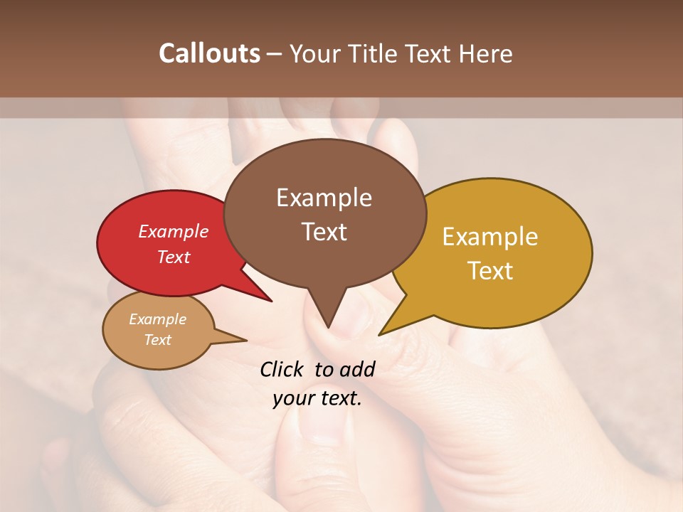 Hand Organic Foot PowerPoint Template