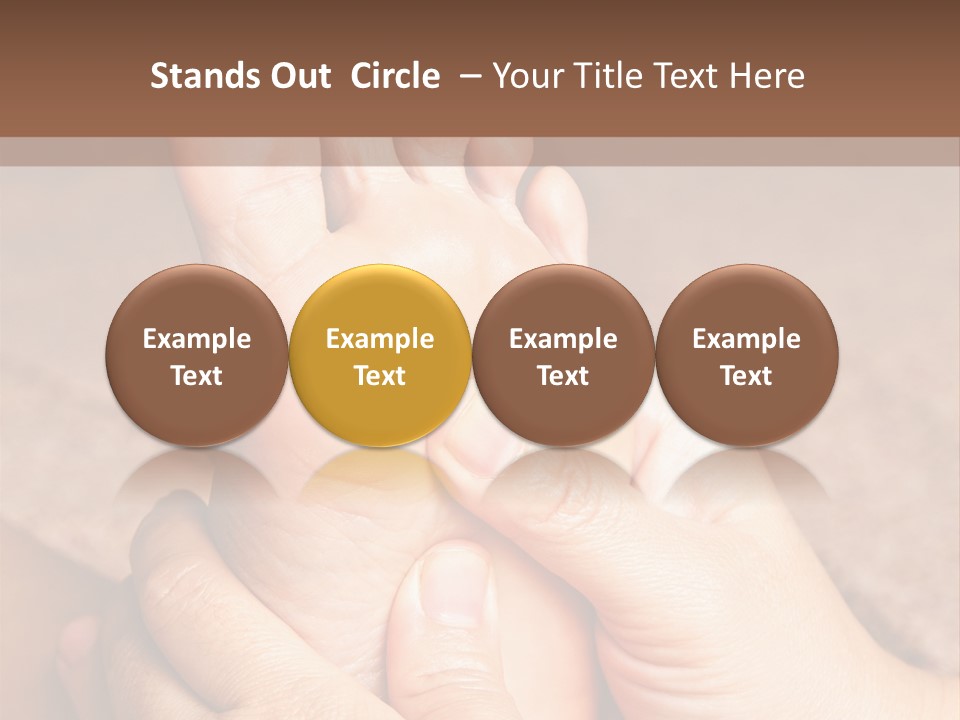 Hand Organic Foot PowerPoint Template