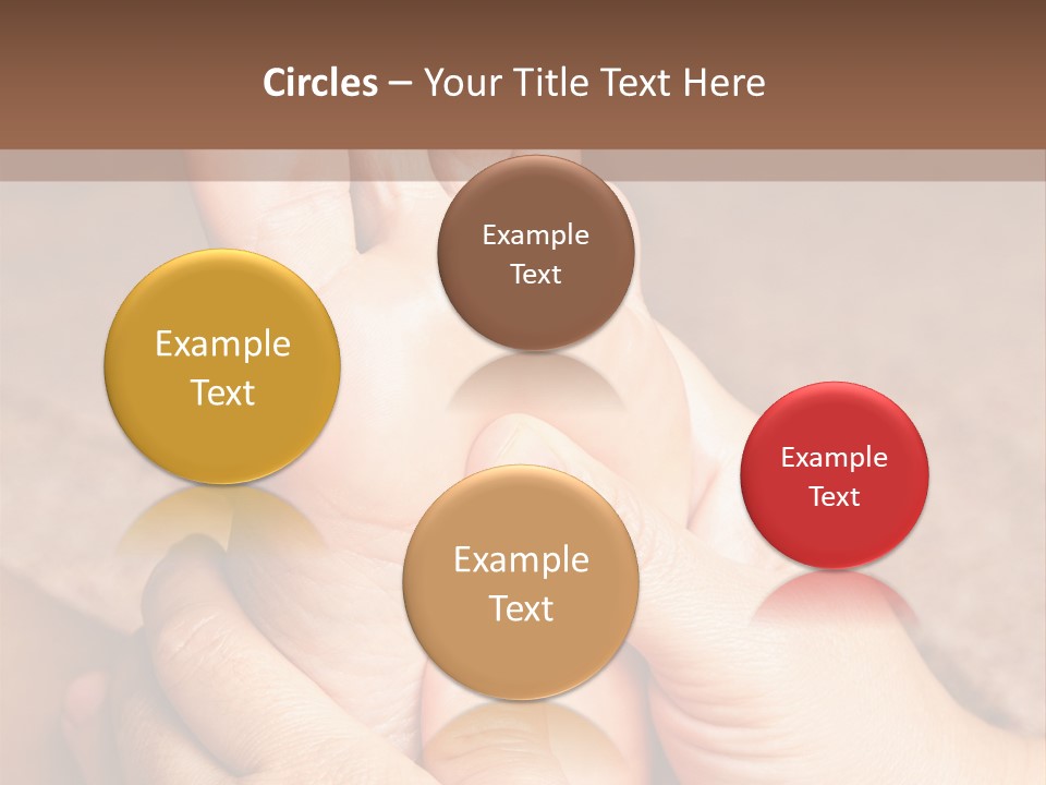 Hand Organic Foot PowerPoint Template